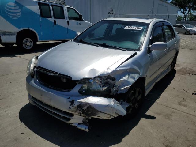 TOYOTA COROLLA CE 2003 silver  gas 1NXBR32E63Z000666 photo #1