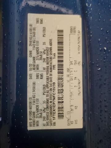 2022 FORD F150 SUPER - 1FTEX1EP7NFC10239