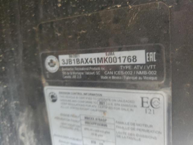 2021 CAN-AM MAVERICK S 3JB1BAX41MK001768