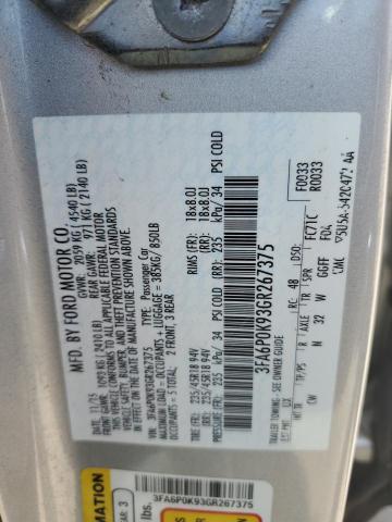 2016 FORD FUSION TIT 3FA6P0K93GR267375