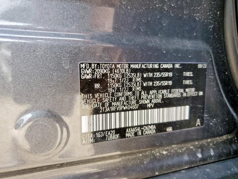 2023 TOYOTA RAV4 XLE P - 2T3A1RFV9PW404607