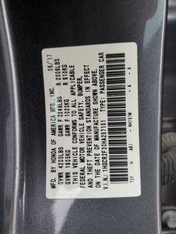 2017 HONDA ACCORD LX - 1HGCR2F30HA257151