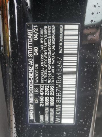 2021 MERCEDES-BENZ C 300 4MAT W1KWF8EB7MR648847