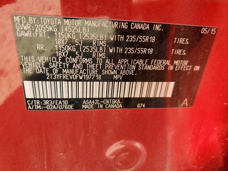 2015 TOYOTA RAV4 LIMIT - 2T3YFREV0FW197718