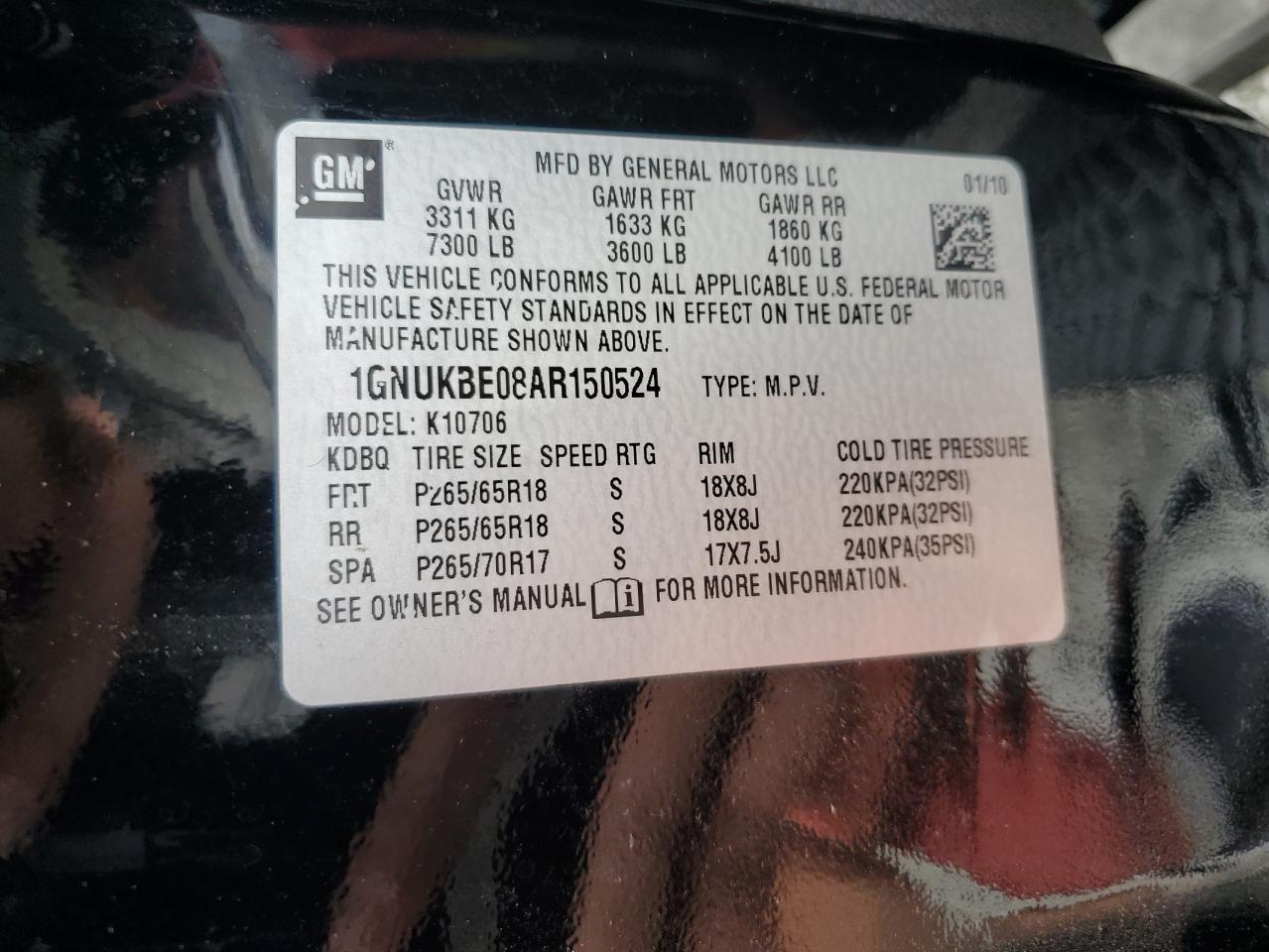 CHEVROLET TAHOE K1500 LT