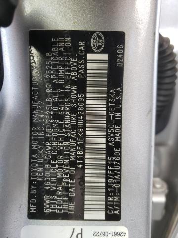 2017 TOYOTA CAMRY LE - 4T1BF1FK8HU428095