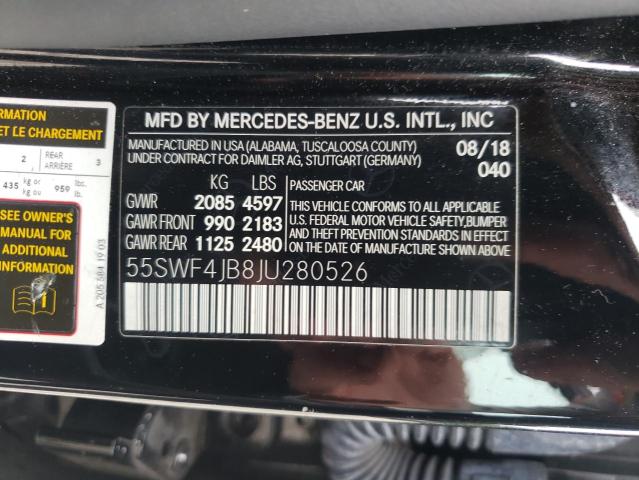 2018 MERCEDES-BENZ C 300 - 55SWF4JB8JU280526
