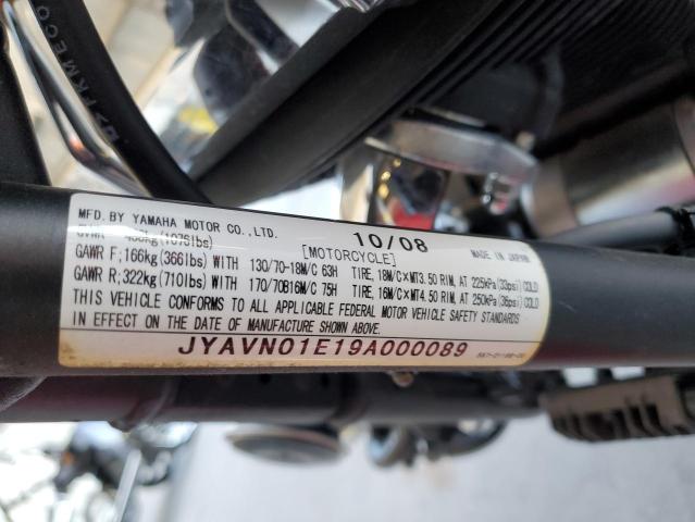 2009 YAMAHA XVS950 A JYAVN01E19A000089