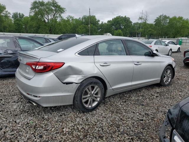 HYUNDAI SONATA SE 2017 silver sedan 4d gas 5NPE24AF2HH466215 photo #4
