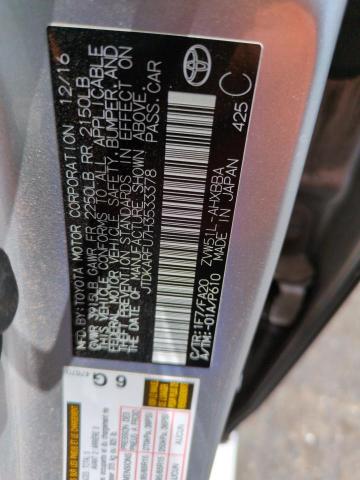 2017 TOYOTA PRIUS - JTDKARFU7H3533378