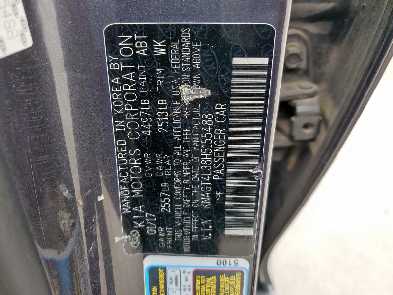2017 KIA OPTIMA LX - KNAGT4L38H5155488