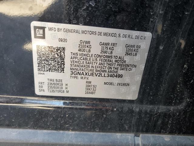 2020 CHEVROLET EQUINOX LT - 3GNAXUEV2LL340499