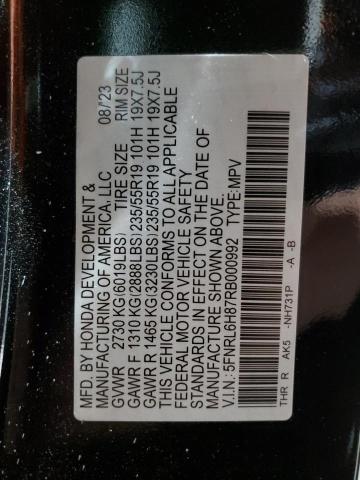 2024 HONDA ODYSSEY TO 5FNRL6H87RB000992