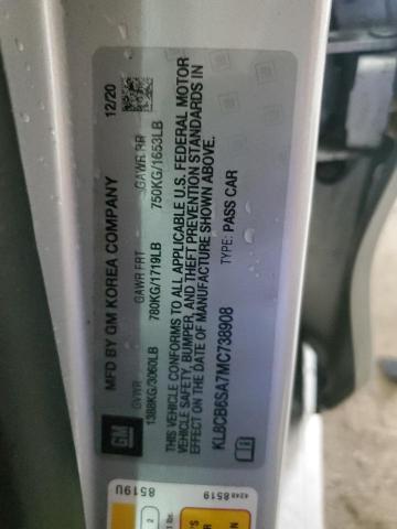 2021 CHEVROLET SPARK LS KL8CB6SA7MC738908