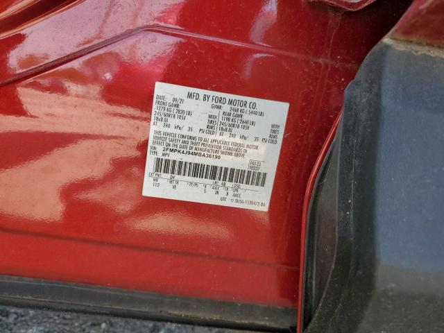 2021 FORD EDGE SEL - 2FMPK4J94MBA36190
