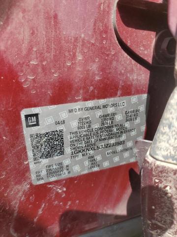 2022 GMC ACADIA DEN 1GKKNXLS3JZ233503