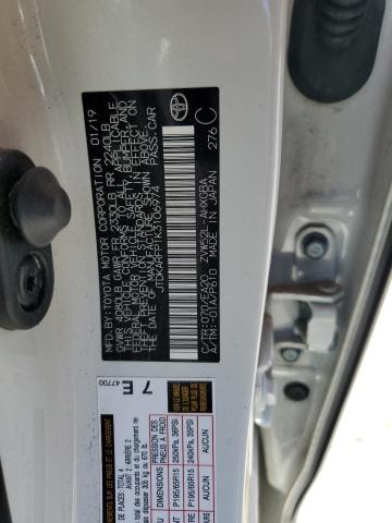 2019 TOYOTA PRIUS PRIM JTDKARFP1K3106974