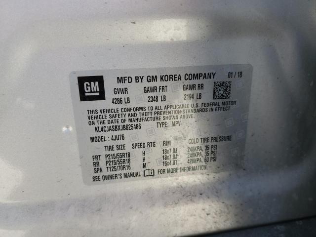 2018 BUICK ENCORE PRE - KL4CJASBXJB625486