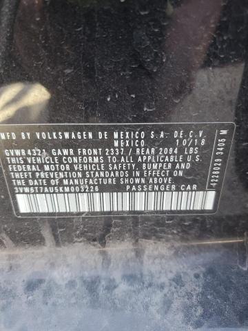 2019 VOLKSWAGEN GTI S 3VW6T7AU5KM003226