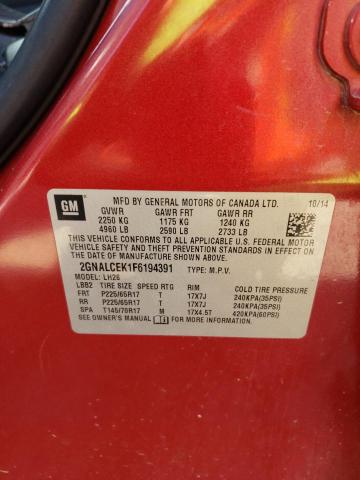 2015 CHEVROLET EQUINOX LT - 2GNALCEK1F6194391