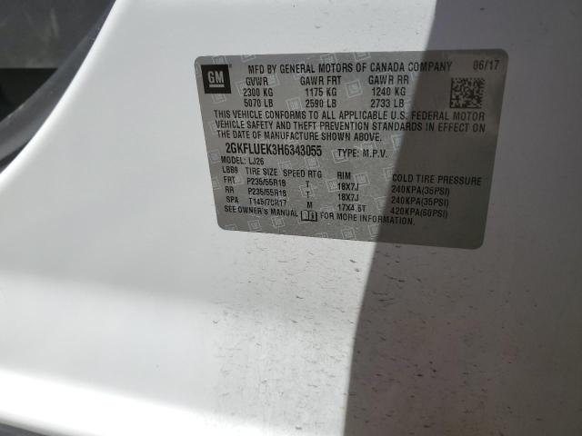 2017 GMC TERRAIN SL - 2GKFLUEK3H6343055