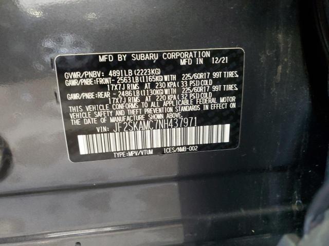 2022 SUBARU FORESTER S JF2SKAMC7NH437971