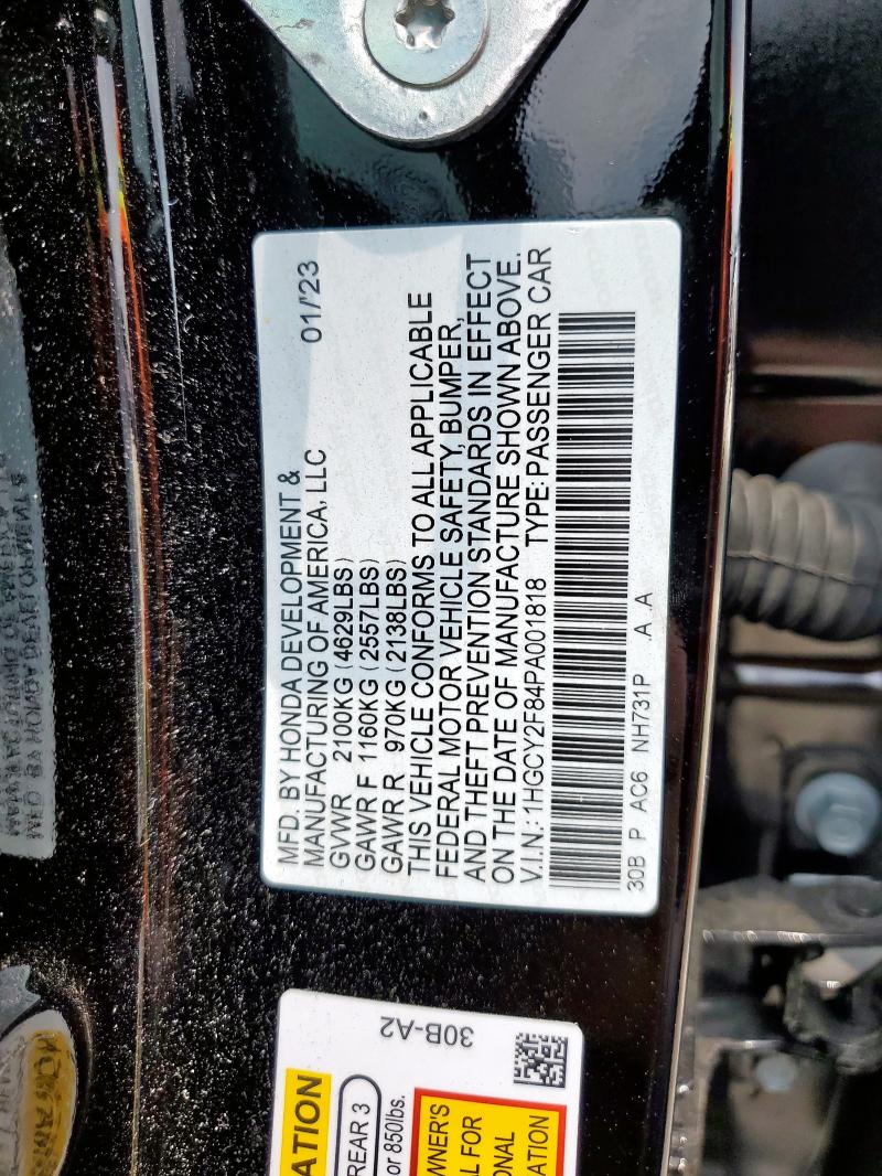 2023 HONDA ACCORD TOU - 1HGCY2F84PA001818