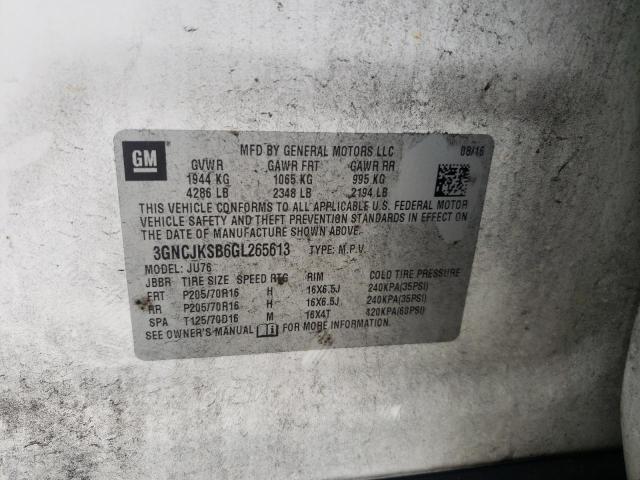2016 CHEVROLET TRAX LS - 3GNCJKSB6GL265613