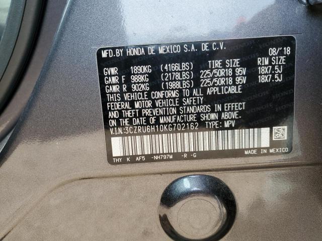 2019 HONDA HR-V SPORT - 3CZRU6H10KG702162