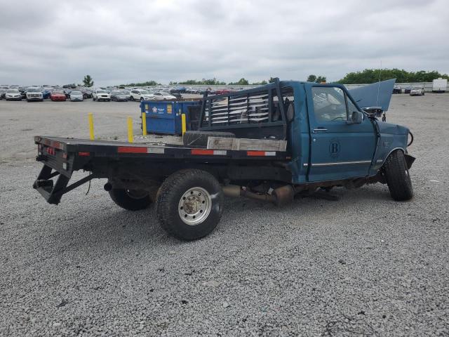 FORD F250 1995 blue pickup diesel 2FTHF26F1SCA68697 photo #4
