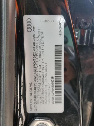 2017 AUDI S3 PREMIUM WAUB1GFF8H1065725