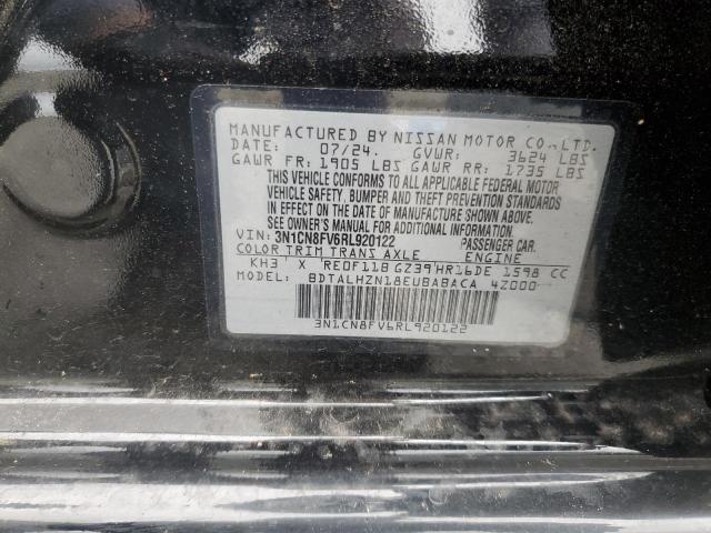 2024 NISSAN VERSA SR 3N1CN8FV6RL920122