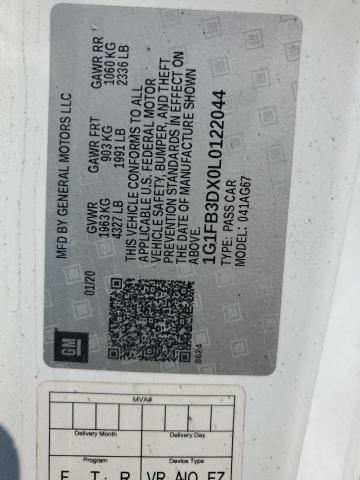 2020 CHEVROLET CAMARO LS - 1G1FB3DX0L0122044