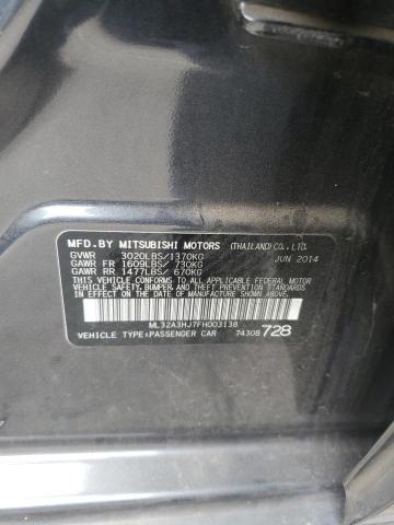 2015 MITSUBISHI MIRAGE DE - ML32A3HJ7FH003138