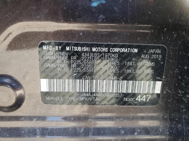 2020 MITSUBISHI RVR SE JA4AJ4AW8LU600557