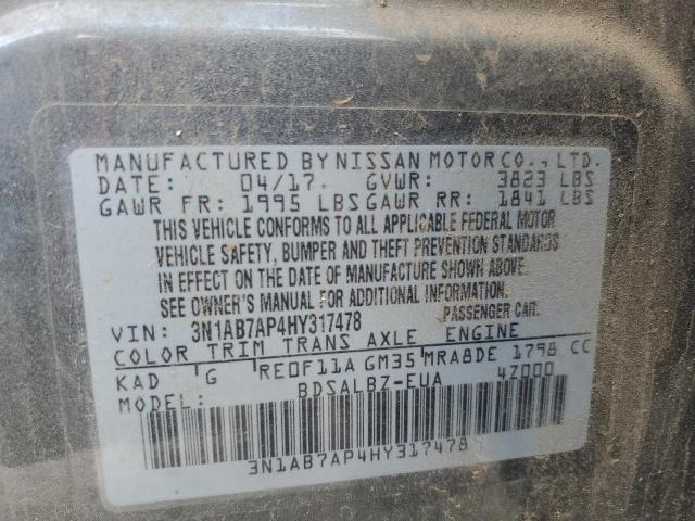 2017 NISSAN 210 3N1AB7AP4HY317478