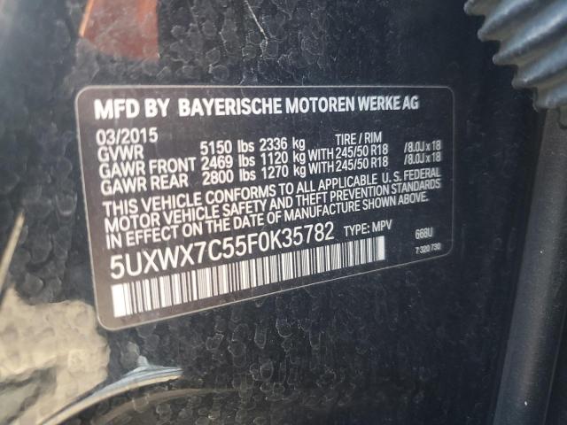 2015 BMW X3 XDRIVE3 - 5UXWX7C55F0K35782