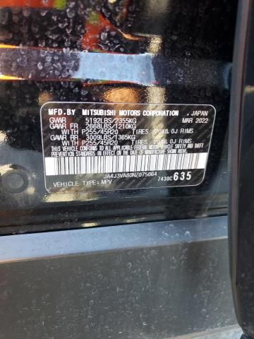 2022 MITSUBISHI OUTLANDER - JA4J3VA80NZ075064