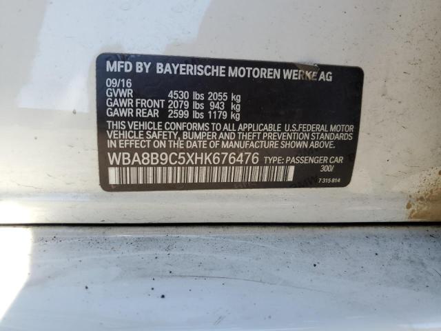 2017 BMW 330 I WBA8B9C5XHK676476