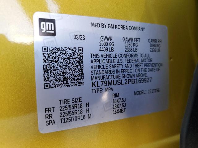 2023 CHEVROLET TRAILBLAZE - KL79MUSL2PB169927