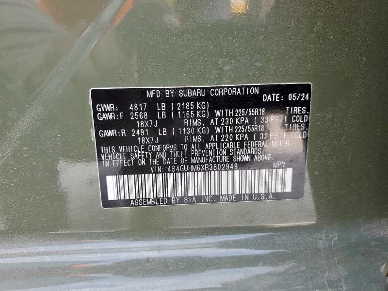 2024 SUBARU CROSSTREK - 4S4GUHM6XR3802949