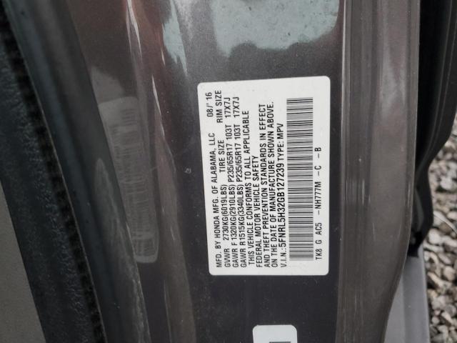 2016 HONDA ODYSSEY SE 5FNRL5H32GB127239