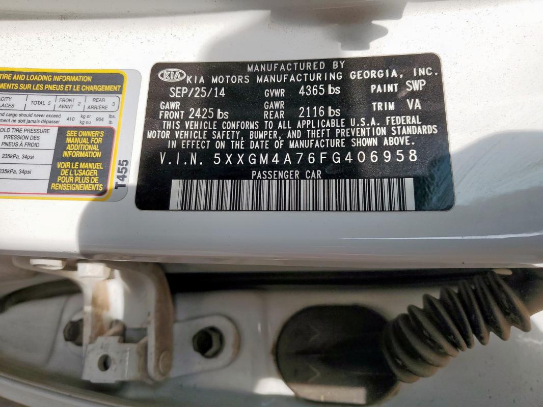 2015 KIA OPTIMA LX - 5XXGM4A76FG406958