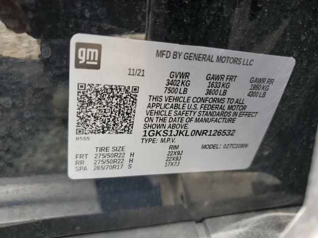 2022 GMC YUKON XL D - 1GKS1JKL0NR126532