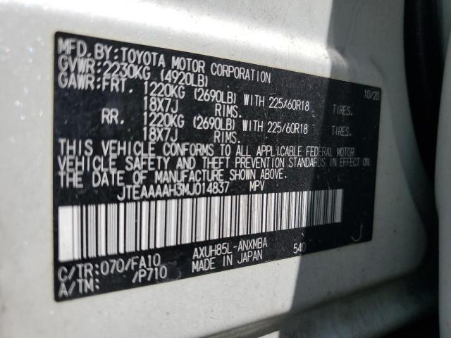 2021 TOYOTA VENZA LE - JTEAAAAH3MJ014837