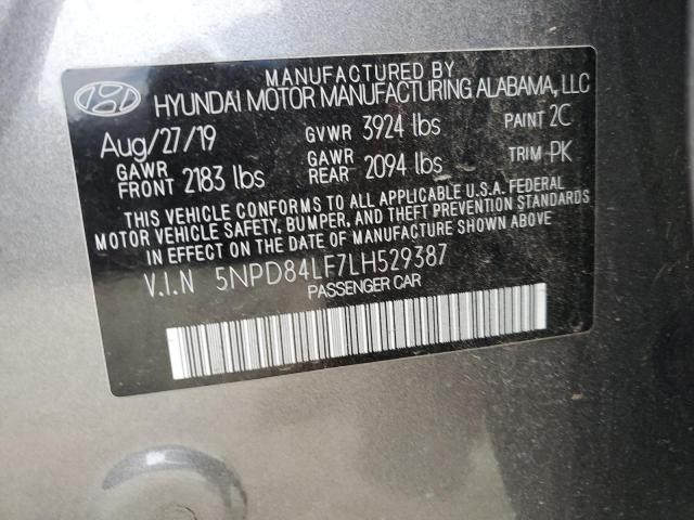 2020 HYUNDAI ELANTRA SE 5NPD84LF7LH529387