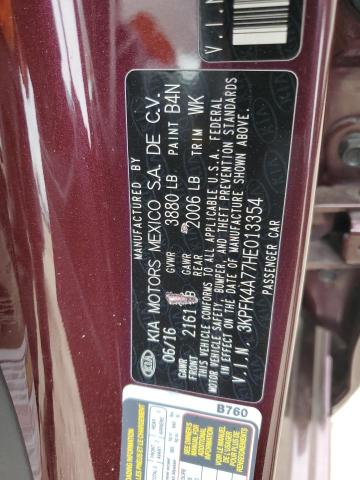 2017 KIA FORTE LX - 3KPFK4A77HE013354