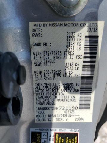 2019 NISSAN FRONTIER S - 1N6BD0CTXKN721190