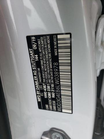 2020 MERCEDES-BENZ A 220 WDD3G4EB6LW038978