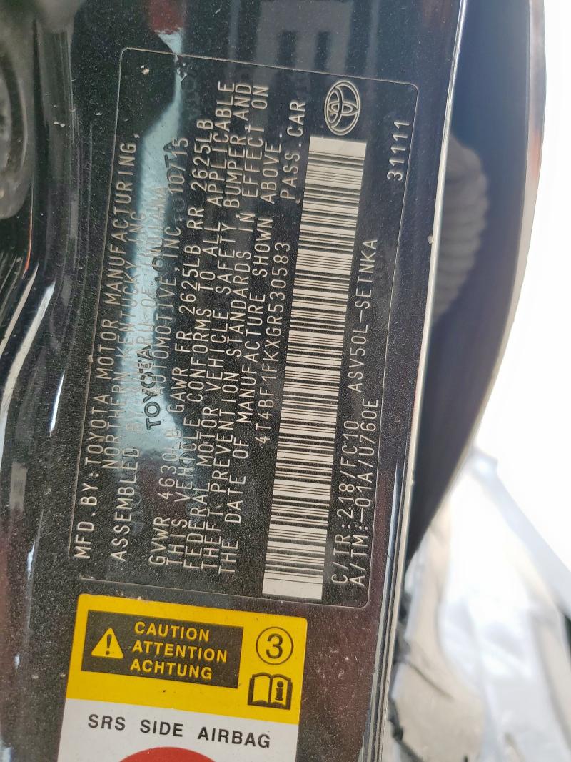 2016 TOYOTA CAMRY LE - 4T4BF1FKXGR530583